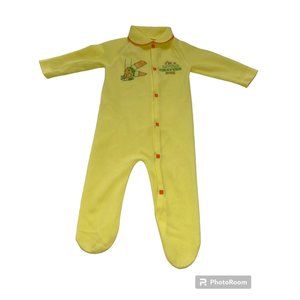 Baby Terry One Piece Sleeper Pajamas Size 6-9 months